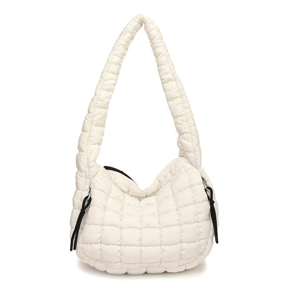 Quilted Tote Bag Small Puffer Shoulder Bag Lhtweht Padding UwU - Picture 1 of 7